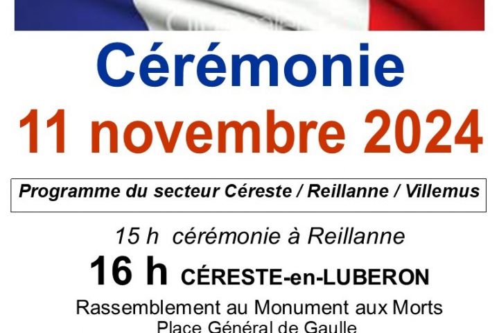 CEREMONIE DU 11 NOVEMBRE 2024